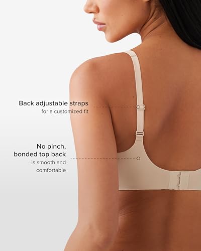 Wacoal Women's Better Than Braless Seamless Unlined Plunge Underwire Bra, 8553164