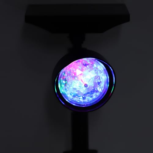 CHEOTIME Solar Landscape Spotlights, RGB Color-Changing Outdoor LED Lights Water Proof Garden Lighting for Trees Pathways Yards Christmas Decoration - Image 4