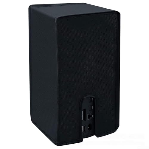 Cubierta antipolvo para consola Xbox Series X con material de tela Oxford, funda protectora resistente a los arañazos, escudo impermeable a prueba de polvo para consola de modo vertical (420D)