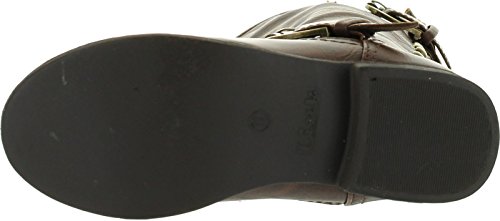 Link Legend-24K Girls Two Buckle Zipper Back Boots4