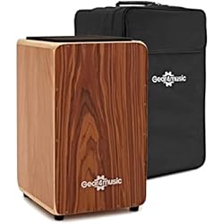 Cajones Flamencos Abueno Gear4music Cajon Tambor con almohadilla y Funda de Transporte Sapele