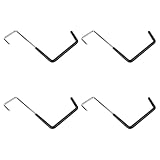 WOONEKY Ganchos Resistentes para Garaje Ganchos de Pared Multiusos para Colgar Bicicletas Escaleras y Herramientas Soporte Robusto para Almacenamiento Garaje Pack de 4 Unidades