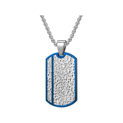 Plaques d'identité militaires argent 925 collier anti-allergie durable