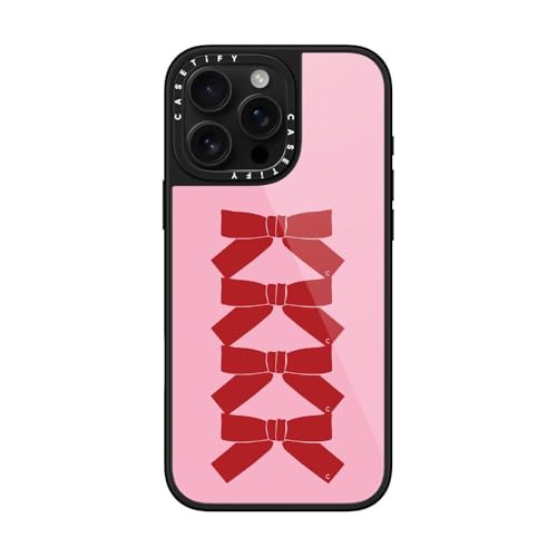 Coque iPhone 16 Pro Max antichoc CASETiFY Glaze compatible MagSafe Arcs bourgogne