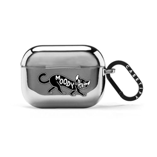 Coque miroir AirPods Pro 2 Chat de mauvaise humeur pour vos sorties urbaines