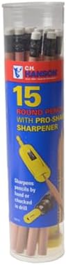 C H Hanson 02010 Finish Pencils Tube and Pro-Sharp Sharpener (Tube of 15)