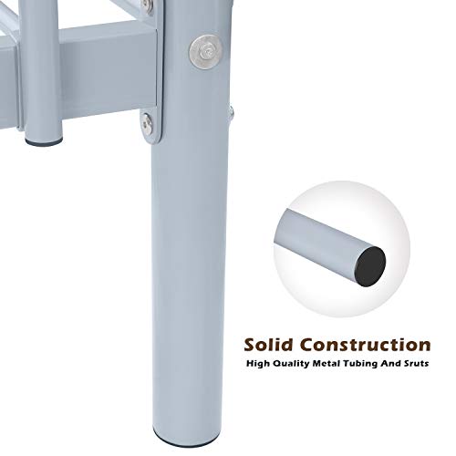 Bonnlo Metal Bunk Bed Twin Over Twin With High Guard Rail And Non-Slip Flat Step, Twin Bunk Beds For Kids/Teens/Adults, Heavy Duty Bunk Beds Gray #TOP6