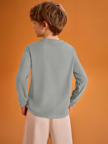 Image of Haloumoning Kids Boys Long Sleeve Crewneck T-Shirts Tee Tops 5-14 Years