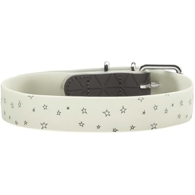 Collar Convenience Reflect Glow S (40), diseño de Estrellas, Color Blanco | Ya disponible en tu tienda friki favorita! En mundofriki.es!