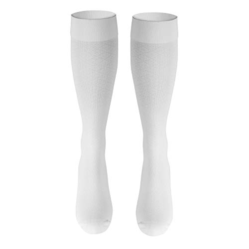 Image of Truform Compression Socks, 15-20 mmHg, Knit Women's Dress Socks, Knee High Over Calf Length