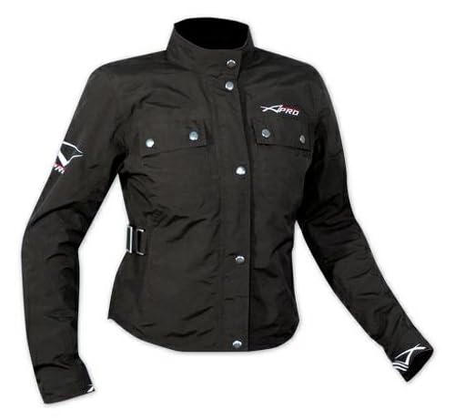 A-pro Chaqueta Mujer Women Moto Scooter CE protectores impermeable Señora Negro XL