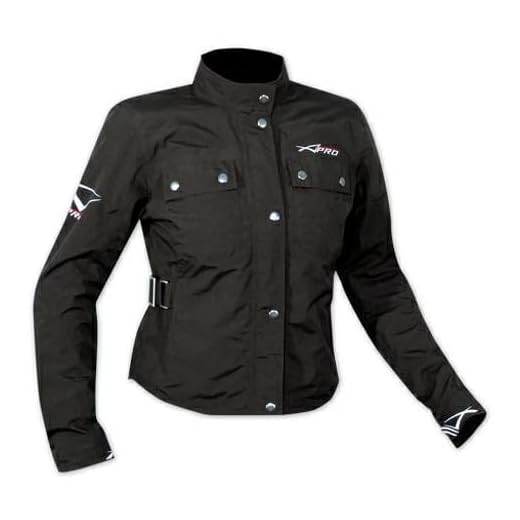 A-Pro Giacca Donna Moto Scooter Protezioni CE Estiva Impermeabile Lady Città Nero S