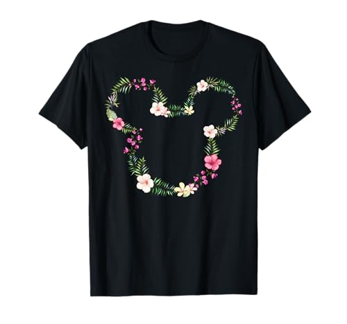 T-Shirt Mickey Tropical Floral Le Cadeau Disney Idéal