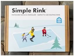 HomeStock Backyard Skating Rink Simple Rink, 240" x 120" x 2", Sturdy Bag Design, Holds 23 Inches of Water for Smooth Ice Surface