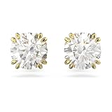 Swarovski Stilla Ohrringe, Vergoldete Ohrstecker mit Klaren Swarovski Kristallen