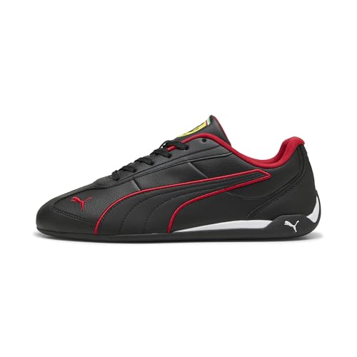 PUMA Men's Scuderia Ferrari Replicatch Shoes, Black-Rosso Corsa SS26, 9 Ferrari Replicatch