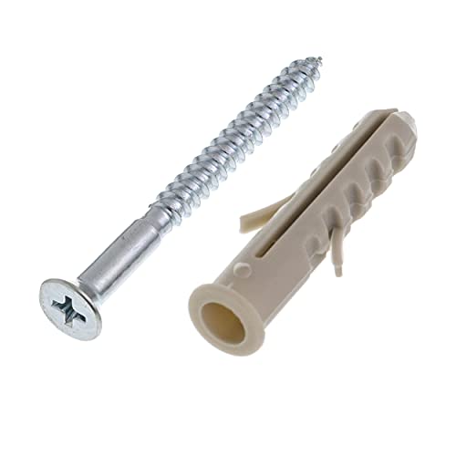 Parafuso Fenda Phillips Cabeca Chata Com Bucha Anel 8mm - Cartela Bemfixa