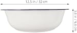 Large Mixing Bowl Enamel Basin 32cm Face Washing Sourdough Enamel Bowl White Vintage, 12.59 * 12.59 * 3.85inch