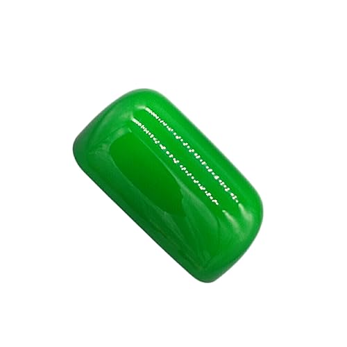 osiuujkw Elegante cubierta de repuesto de pantalla de lámpara de banqueros de cristal verde pantalla antigua, Tipo 1, 1 Pc
