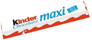 Kinder Maxi Chocolate Storage Box, 36 Count, Rectangular, Hinged, Solid, Large