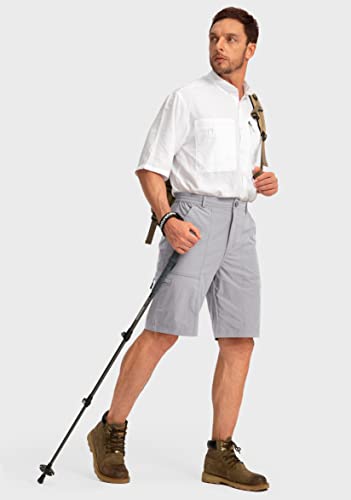 Viodia Men's Hiking Cargo Shorts With 6 Pockets Quick Dry Lightweight Stretch Shorts For Men Outdoor Fishing Golf Shorts #TOP4