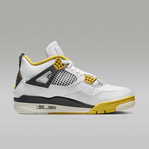 NIKE Jordan Women's 4 “Vivid Sulfur” Size 7.5 White/Vivid Sulfur-Anthracite-Coconut Milk (AQ9129-101)3