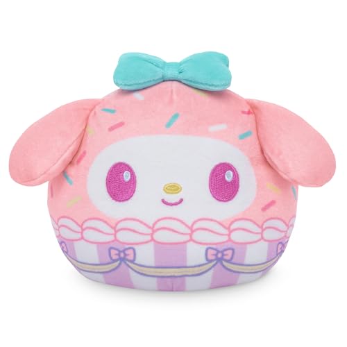 Teeturtle My Melody Reversible 4" Cupcake Plushie - Cute Kawaii Sanrio Hello Kitty and Friends Soft Stuffed Animal
