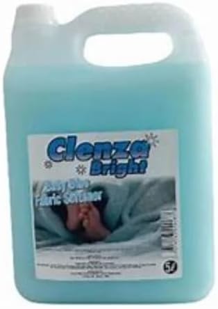 Clenza Bright Baby Blue Fabric Softener, Liquid Form, 5L