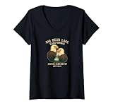 Womens Big Bear Lake California Eagles Jackie and Shadow V-Neck T-Shirt