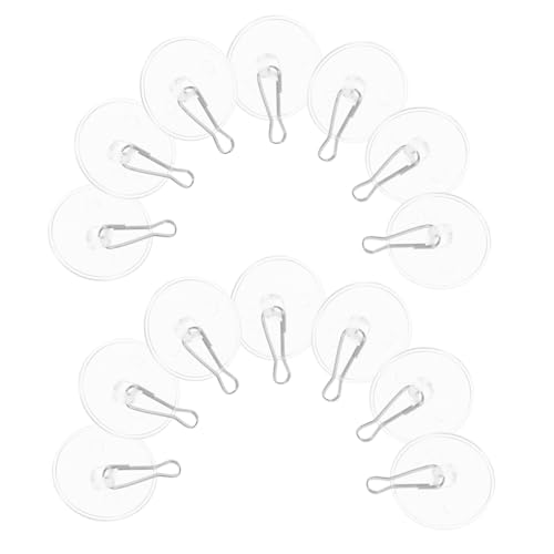 POPETPOP 40 Piezas Ganchos Adhesivos de Techo Transparentes para Colgar Discos Autoadhesivos Removibles para Decoración de Bodas Cumpleaños y Fiestas