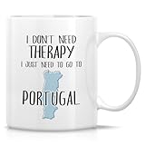 Retreez Funny Portugal Lover Mug - Just Need To Go To Portugal - 11 Oz Ceramic Coffee or Tea Cup - Travel Gift for Him, Her, Friend - Sarcastic and Inspirational - Ideal for Birthdays and Holidays