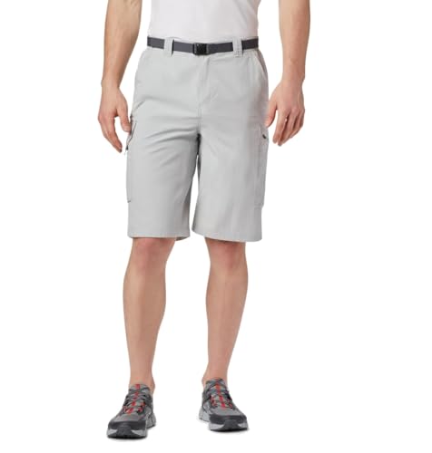 Image of Columbia Men's Regular Fit Shorts (AM4723 Cypress Heather Camo Print 40)