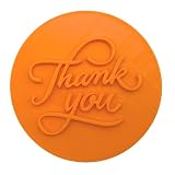 3dcrafx Thank You Cookie Biscuit Stamp Embosser with Handle for Professional and DIY Home Bakers