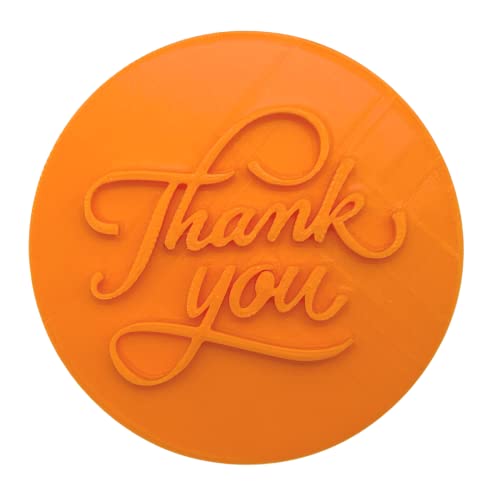 3Dcrafx Thank You Cookie Biscuit Stamp Embosser With Handle For Professional And Diy Home Bakers #TOP2