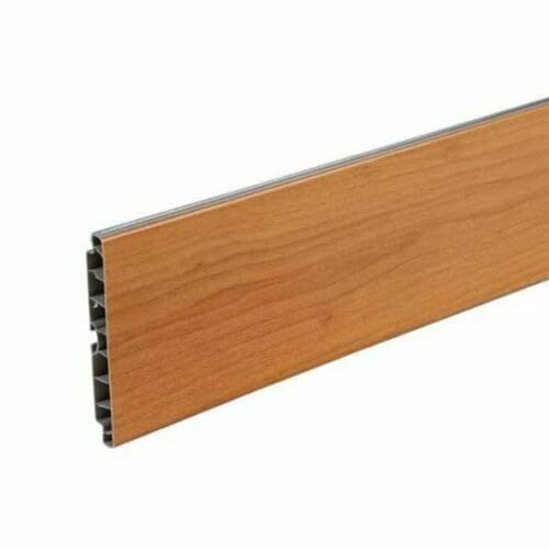 AERREGI ZOCCOLO NOCE CHIARO PER CUCINA BATTISCOPA ALTEZZA 10, 12 E 15 CENTIMETRI | ZOCCOLO IN PVC COLORE NOCE CHIARO LUNGHEZZA 200cm | PRODOTTO MADE IN ITALY DI ALTA QUALITA' (1, Noce Chiaro, H100 mm)