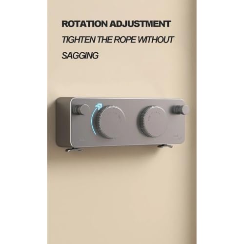 Étendoir à linge rétractable de 5,1 m intérieur et extérieur - 4