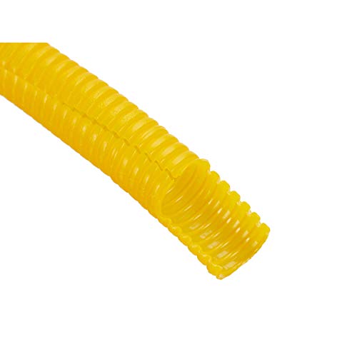 (1/2" Dia x 50 ft, Yellow) HydroMaxx® Flexible Polyethylene Corrugated (PE) Split Tubing (Wire Loom) - Thumbnail 2