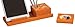 Safco Products 3280OR Splash Multi-Colored Wood Desk Organizer Set, Orange