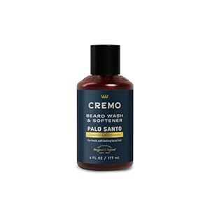 Cremo Palo Santo (Reserve Collection) Beard Wash & Softener, Moisturizes, Styles and Reduces Beard Itch for All Lengths of Facial Hair, 6 Fluid Oz