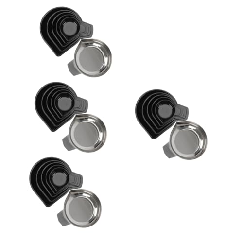 HAPINARY 24 Pcs Reusable Scale Tray Tool Lab Weighing Pan Gemstone Reloading Tray Scale Accessories Scale Pan Trays Scale Weight Tray Scale Dish Weighting Pans Digital Scale Tray Plastic