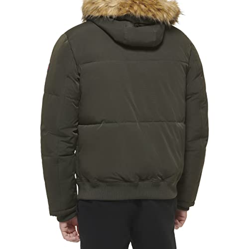Image of Tommy Hilfiger Men's Arctic Cloth Quilted Snorkel Bomber Jacket (Standard and Big & Tall)