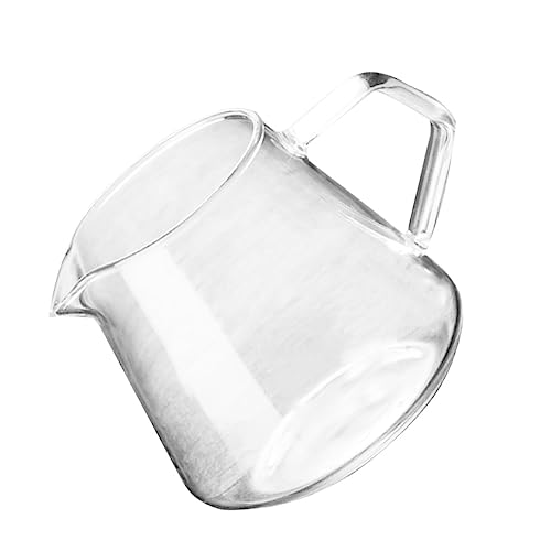 Garneck 650ml Glass Coffee Pot Coffee Beaker Beak Nozzle Heat Cold Resistant Teapot for Tea Milk Whiskey