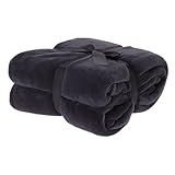 Well Home Manta Polar Coral de 250 gsm, 100% Poliéster Color Antracita