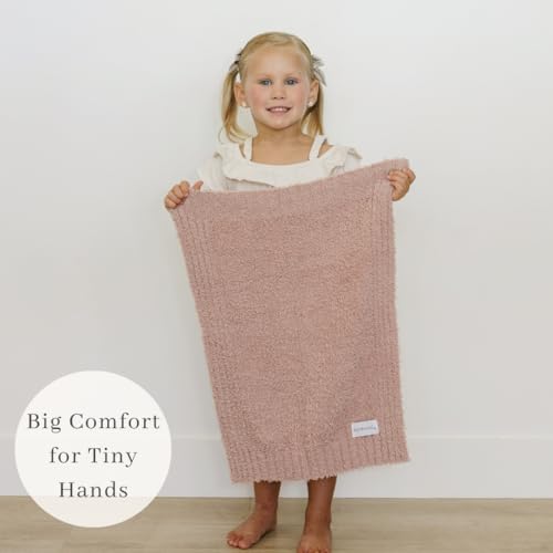 Image of SARANONI Bamboni Baby Blanket | Luxury Plush Super Soft Blanket | Breathable Comfort Infant Baby Blankets for Boys & Girls | Pink, Mini - 15 inch x 20 inch