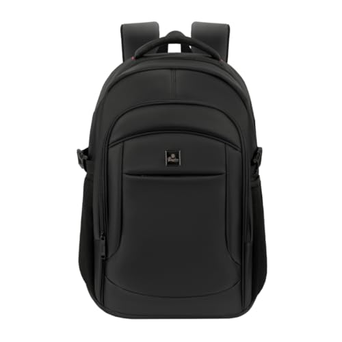 Mochila Executiva Notebook Bogdan Reforçada Grande Saída USB Unissex Trabalho Escola (Preto)