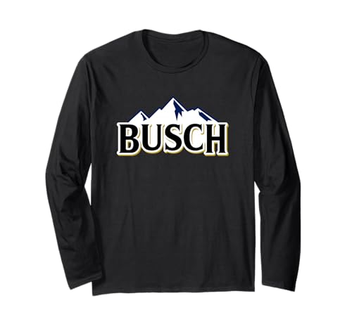 Busch Beer Mountains Logo Long Sleeve Shirt Long Sleeve T-Shirt