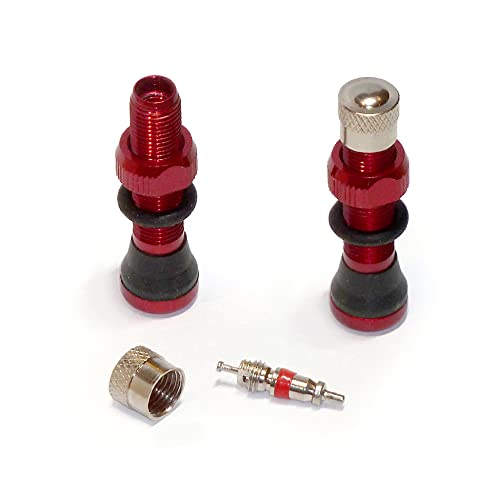 Cinta de llanta VeloTubes FR-21 de 40 mm color rojo para bicicletas 1