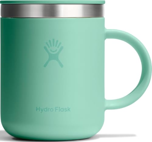 Hydro Flask Coffee Mug – Insulated Stainless Steel, Non Spill, Leak Resistant Travel Mug 12 Oz Mermaid Green