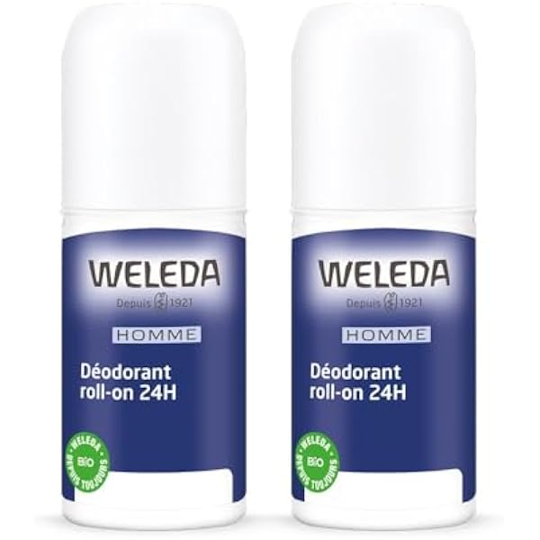 Weleda Męski Dezodorant Roll-on 24H Zestaw 2 x 50 ml