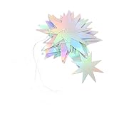 Sosoport 15piezas Guirnalda De Estrellas Recortadas Láser Decoración Colgante De Estrellas para Fiestas para Navidad y Cumpleaños